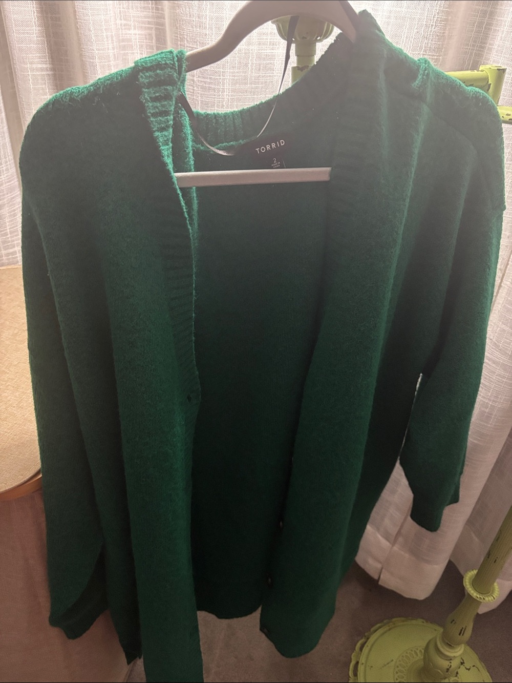 torrid Emerald Green  Open-Front Cardigan